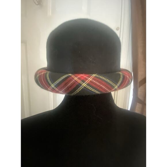 VTG Bollman Hat Co. Importina Black Wool Hat Size 7 22 Inches - Picture 4 of 8